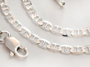 Ankerkette Silber 925 Steg-Kette  2,5 mm Halskette 38 -100 cm echt Silber ka256 - Bild 1 von 6