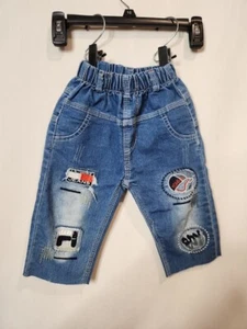 Baby Boys Jeans Patchwork - See Detailed information For Sizing - Picture 1 of 6