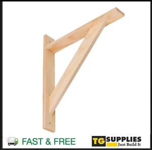 Soportes de estante de madera reforzada estante de madera soportes fijaciones de estante fuerte - Imagen 1 de 11