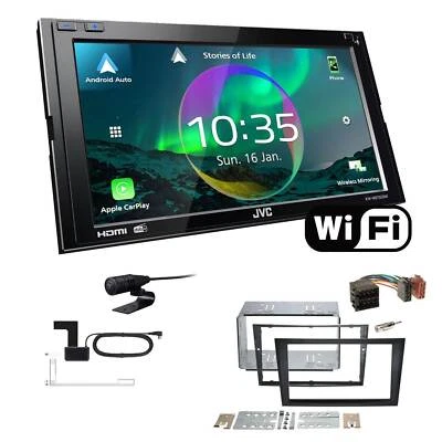 JVC Autoradio WiFi Apple CarPlay Android Auto für Opel Meriva 2003-2010 charcoal - Bild 1 von 4