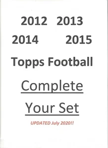Fútbol Topps 2012 2013 2014 2015 ¡Completa tu set elige 25! INSERTOS BASE, RC - Imagen 1 de 1