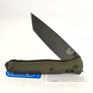 Benchmade Bailout 6061-T6 Anodized Aluminum CPM-M4 Green Pocket Knife *537GY-1* - Picture 1 of 12