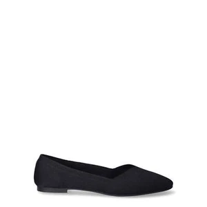Time and Tru Ballerinas Damen Größe US 6,5 schwarz Strick --336-- - Bild 1 von 5