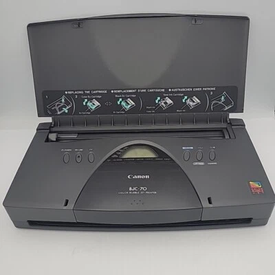 Canon BJC-70 Color Bubble Jet Printer Model K10150 Untested For Parts Only - Image 1 of 4