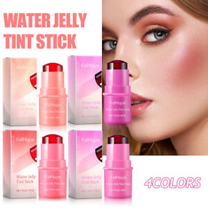 Jelly Tint Blush Stick Rouge Cream Plump  Lip Gloss Peach Red Blusher Makeup