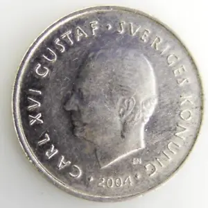 1 Krona  - Copper-Nickel - VF - 2004 - Sweden - Coin [EN] - Picture 1 of 3