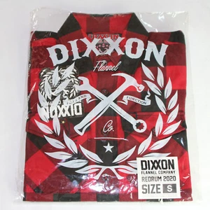 Dixxon Flannel Redrum 2020 Small NIP Red Black Plaid Long Sleeve Limited Edition - Picture 1 of 10