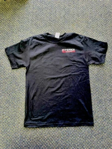 Vintage Terex T Shirt Black Medium Works For You and Your Community Demag Genie - Picture 1 of 5