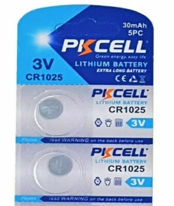 2PC CR1025 BR1025 5033LC 3V Lithium Batteries Button Coin Cell! FRESH USA seller - Picture 1 of 1
