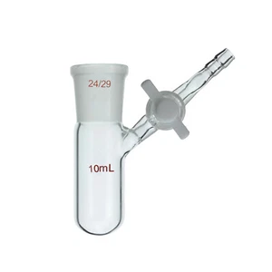 24/29 Glass Reaction Tube With Side PTFE Stopcock Laboratory Chemistry Reactor - Picture 1 of 6