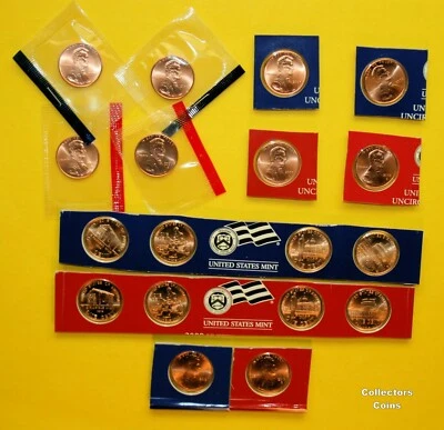 2005, 2006, 2007, 2008, 2009 & 2010 18 Coin PD Complete BU SATIN Lincoln Set - Image 1 of 4