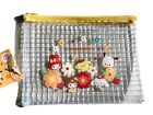 Sanrio  Characters B6 Zipper  Makeup Organiser Vinyl Mesh Clear Bag Pencil Case
