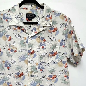 Pendleton Shirt Mens L Short Sleeve Hawaiian Tropical Aloha Pineapple Resort  - Picture 1 of 15
