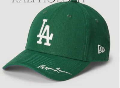 Los Angeles Dodgers Polo Ralph Lauren x New Era LA Mens 49FORTY Baseball Hat Cap - Image 1 of 4