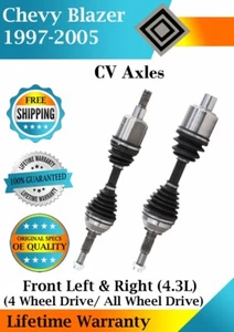 OE Front CV Axle For 1997-2005 Chevy Blazer 4.3L 4WD/4X4 Lifetime Warranty - Picture 1 of 8
