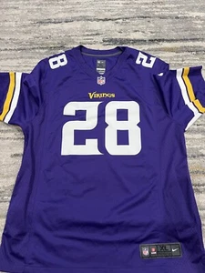 Nike Minnesota Vikings #28 Adrian Peterson On-Field NFL Jersey Purple Size XL - Picture 1 of 4