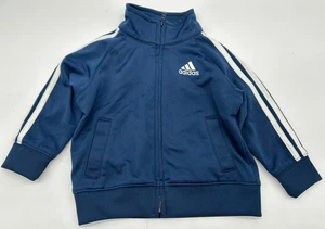 Baby Adidas Dark Blue/White Boys Sz 9 Months Athletic boys girls long sleeve CL0 - Picture 1 of 5
