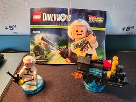LEGO Dimensions Doc Brown Fun Pack #71230 - COMPLETE - Minifigure & Timetrain