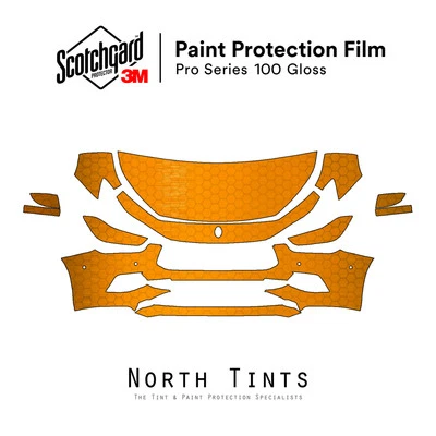 Kit de sutiã transparente Maserati Ghibli GranSport 2018-2021 3M PRO Series filme pré-cortado PPF - Imagem 1 de 4