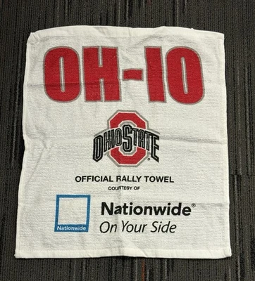 Ohio State Buckeyes Fútbol Hockey Béisbol Baloncesto Toalla Oficial Rally Foto 1 de 2