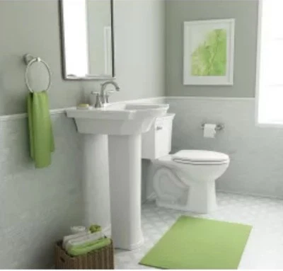 American Standard 0029.000 Pedestal Base Only (Sink Sold Separate) - White - Image 1 of 3