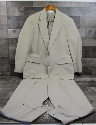 Traje Brooks Brothers Para Hombres 42R Tostado Caqui Clásico Armario Plisado Pantalones EE. UU. Foto 1 de 4