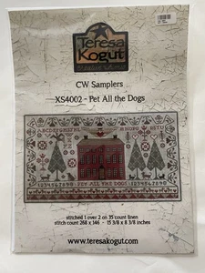 Teresa Kogut Pet All The Dogs modello punto croce solo campionatori XS4002 CW 2020 - Foto 1 di 3