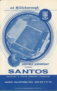 Sheffield Wednesday v Santos Brasilien (Friendly) 1962/1963 - u.a. PELE - Bild 1 von 1