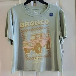 Womens Ford Bronco Classic Short Sleeve Cropped Tee T-Shirt Size L 1X 2X NWT - Picture 1 of 1