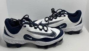 Nike Alpha Huarache Elite 4 Low MCS Herren Größe 11 Baseball Stollen weiß/marine neu - Bild 1 von 7