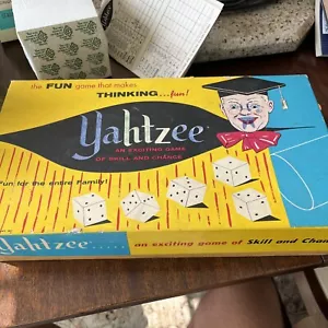 Vintage Yahtzee 1956 Game Lowe Complete - Picture 1 of 6