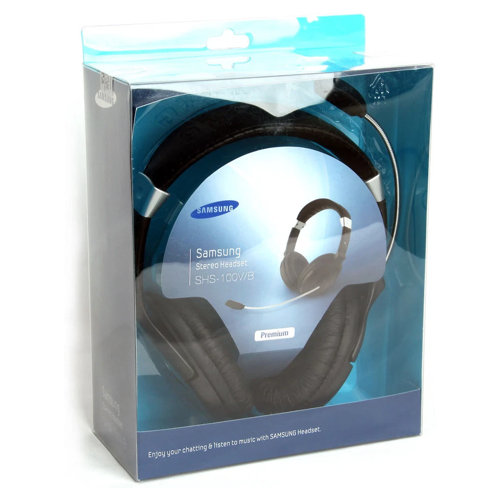GENUINE SAMSUNG SHS100V/B Premium HiFi Stereo HEADSET HEADPHONES With MIC noise  - Image 1 of 4