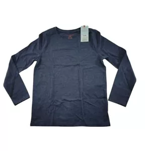 T-shirt basic manica lunga Cat & Jack bambina girocollo blu navy taglia S 6-6X - Foto 1 di 10