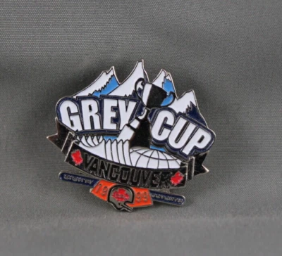Vintage CFL Pin - 1999 Grey Cup Event Logo - Stamped Pin  - Image 1 of 3