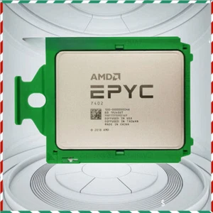 AMD EPYC 7402 Roman cpu processor 24 cores 48 threads up to 2.8GHZ 3.35GHZ 180w - Picture 1 of 1