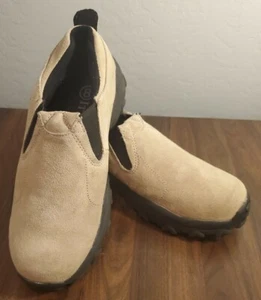 Itasca Searay Tan Brown Men's Sz 8 Suede Hiking Shoes Slip-On Loafer Casual Walk - Picture 1 of 8