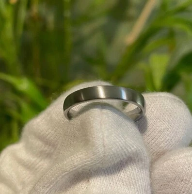 Низкое/тонкое купольное кольцо, удобная посадка, титан, сделано на заказ, 3,5 мм - Изображение 1 из 4