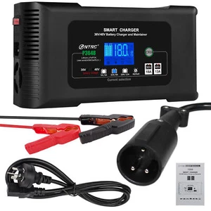 36V 18A/48V 13A Golf Cart Charger 3 Pin Round Plug LiFePO4 Charger EZGO RXV TXT - Picture 1 of 11