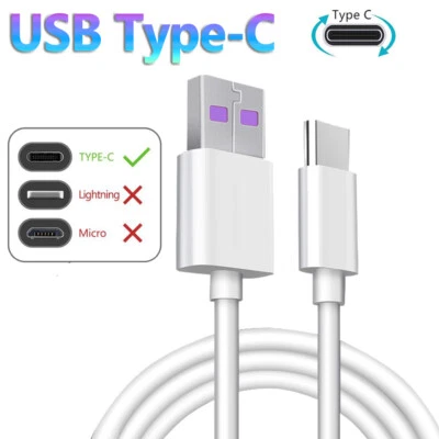 Fast Charging Charger Cable For Huawei Android Phone Lite Mate Type C USB 5A 1M - Image 1 of 4