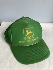 VTG John Deere Mesh Snap Back Trucker Farmer Cap - Picture 1 of 7