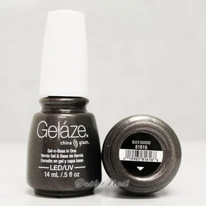 Gelaze China Glaze LED UV Nail Gel Color Polish 0.5 oz - Black Diamond 81616 - Picture 1 of 1