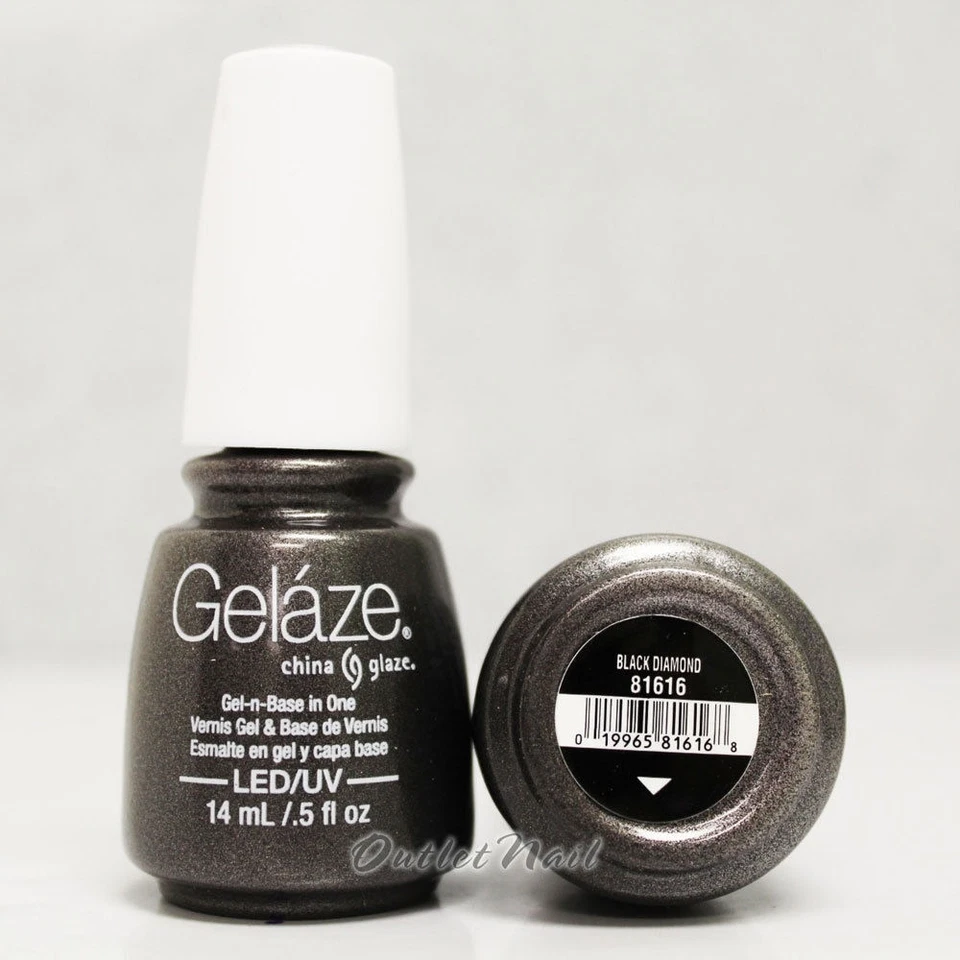 Gelaze China Esmalte LED Uñas Gel Color Esmalte 0.5 OZ - Diamante Negro 81616 Foto 1 de 1