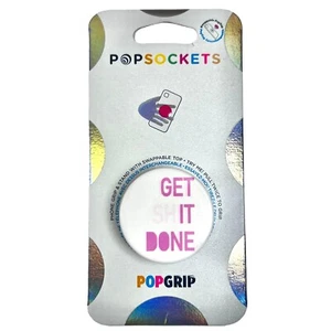 PopSockets GET IT DONE Pop Socket Popsocket Popgrip Pink White Get it Done - Photo 1 sur 5