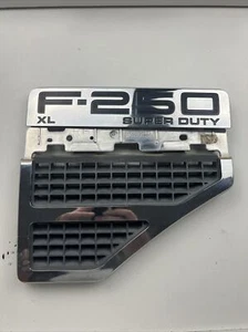 OEM Ford XLT F250 Super Duty 6.8L Triton V10 Right Fender Emblem Used Chrome. U6 - Picture 1 of 11