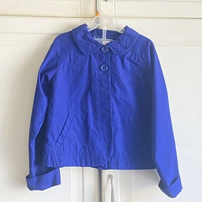 Gymboree куртка девочек размер 7 8 синий хлопок - Изображение 1 из 4