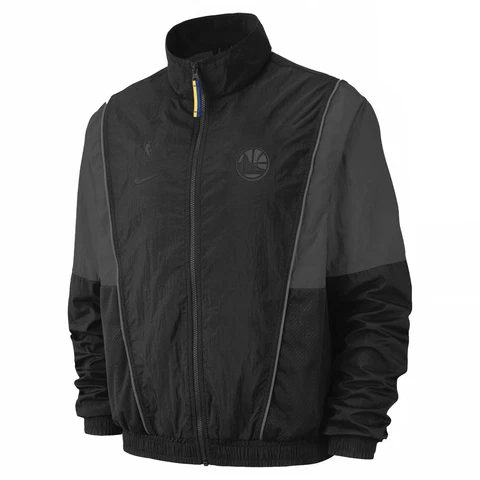[AV6706-010] Mens Nike NBA Golden State Warriors Courtside Jacket Cover