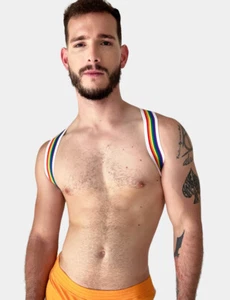 barcode Berlin - Harness Pride ETERNITY weiß S M L XL Herren 92244/200 gay sexy