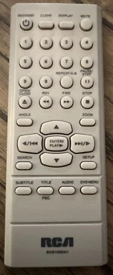RCA RCR198DA1 REPRODUCTOR DVD MANDO A DISTANCIA DRC279BK DRC200N DRC190N CON Batería Nueva Foto 1 de 2