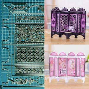 Screen Metal Taglio Fustelle Scrapbooking Carta Card Album Goffratura Stencil - Foto 1 di 5