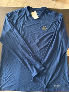 NWT MEN'S 2UNDR LS CREW TEE, SIZE: 2XL, COLOR: PACIFIC NAVY (M20) - Picture 1 of 2